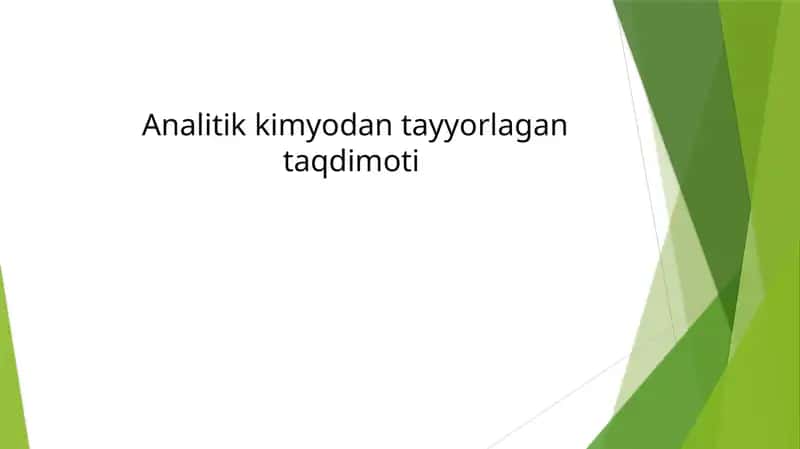 II analitik guruh kationlarining umumiy tavsifi va guruh reagent ta’siri 1