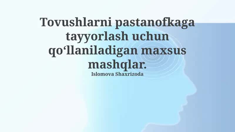 Ovozlarni Yozuvga Tayyorlashga Qaratilgan Maxsus Mashqlar 1