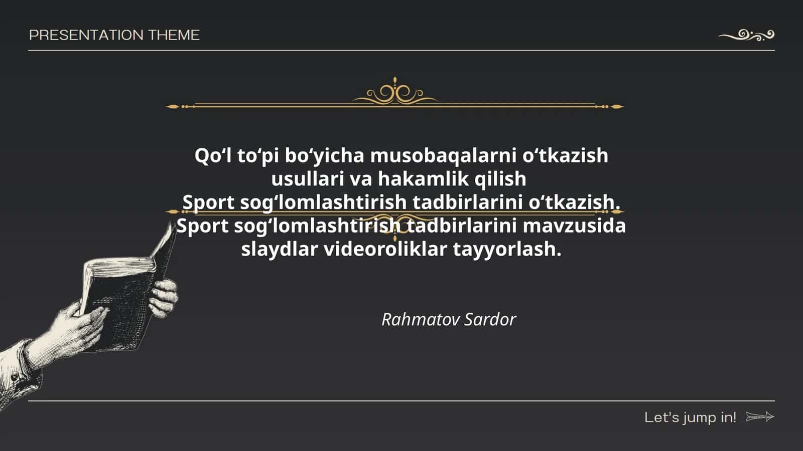 Qo‘l to‘pi bo‘yicha musobaqalarni o‘tkazish usullari va hakamlik qilish 1