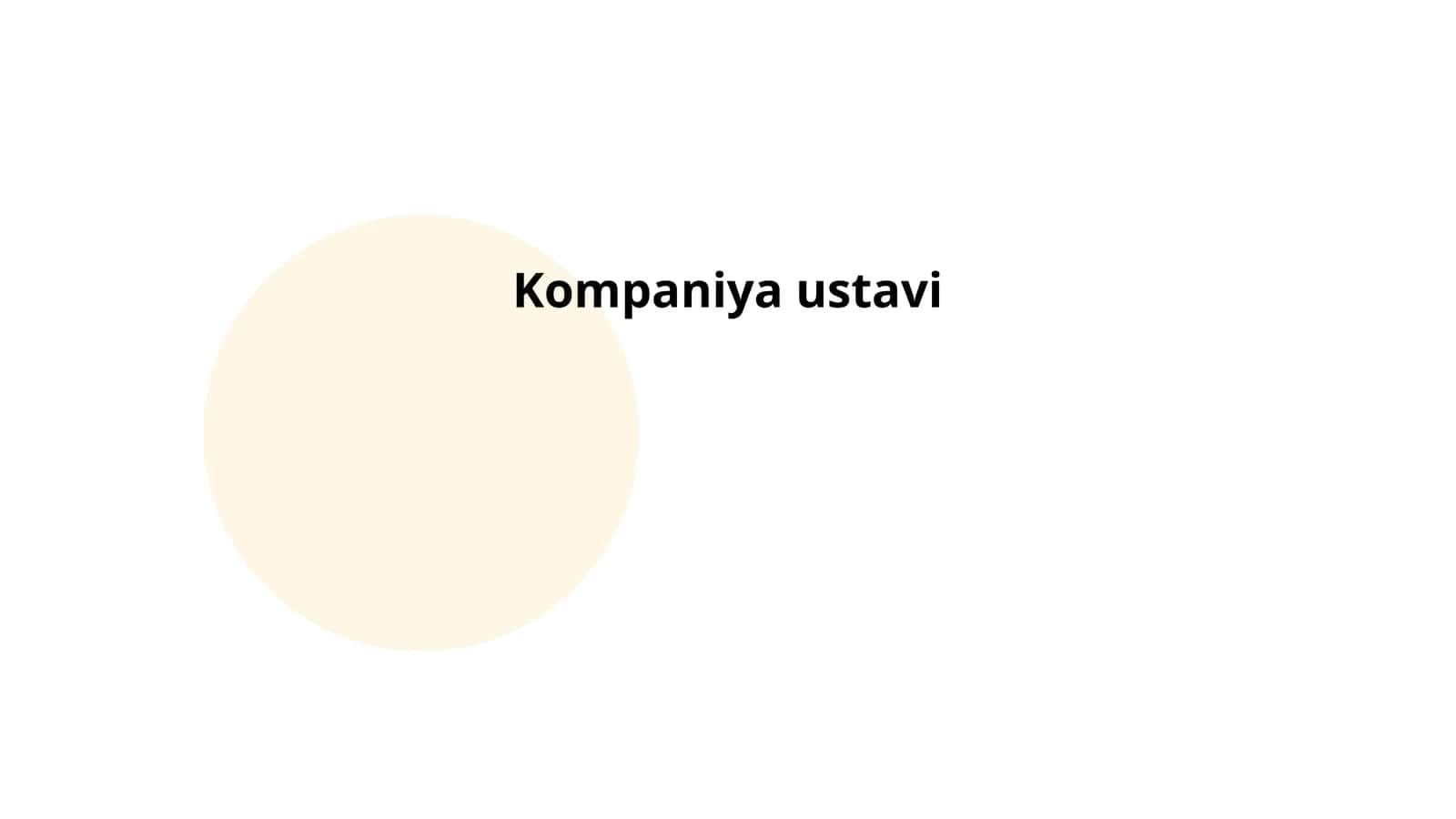 Kompaniya ustavi 1