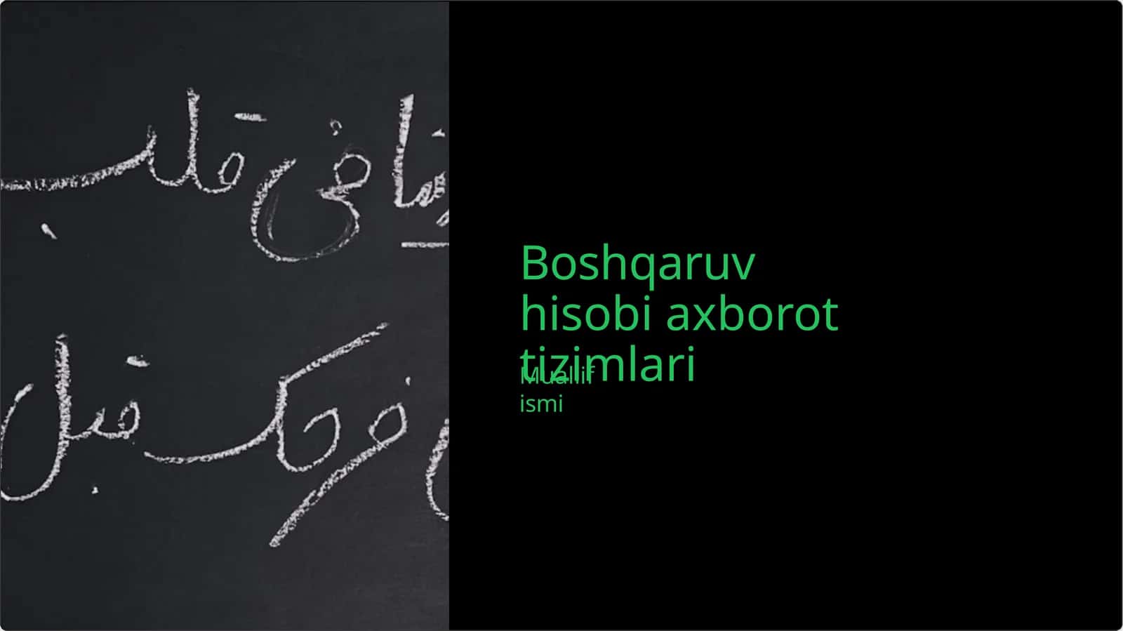 Boshqaruvhisobiaxborottizimlari 1