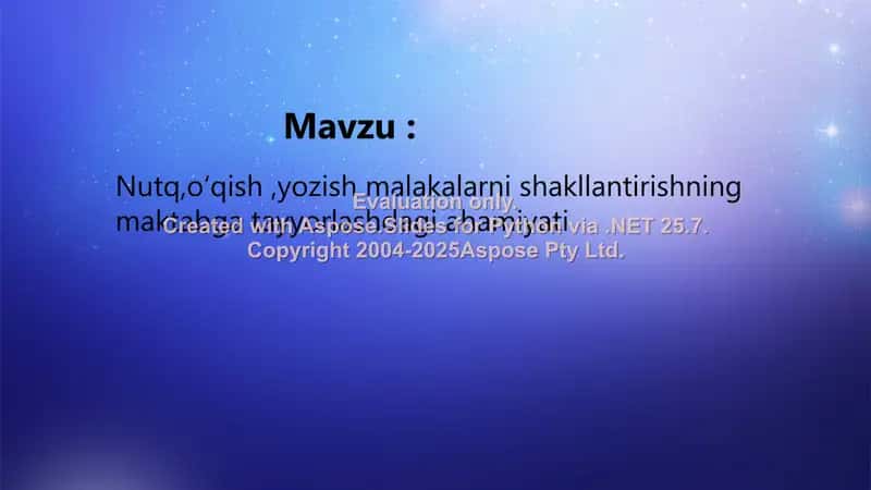 Nutq, oʻqish, yozish malakalarni shakllantirishning maktabga tayyorlashdagi ahamiyati 1