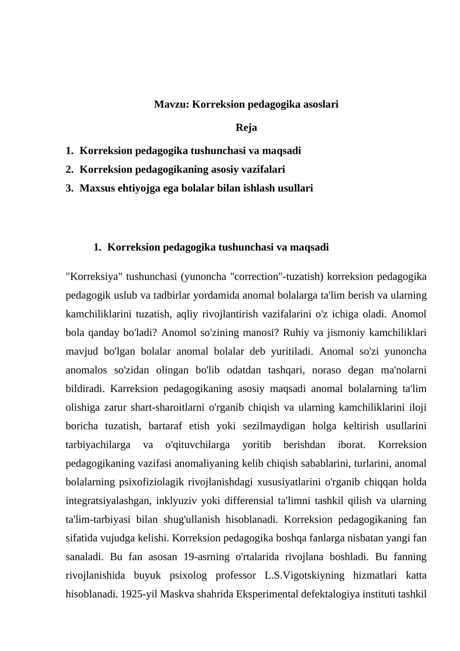 Korreksion pedagogika asoslari 1