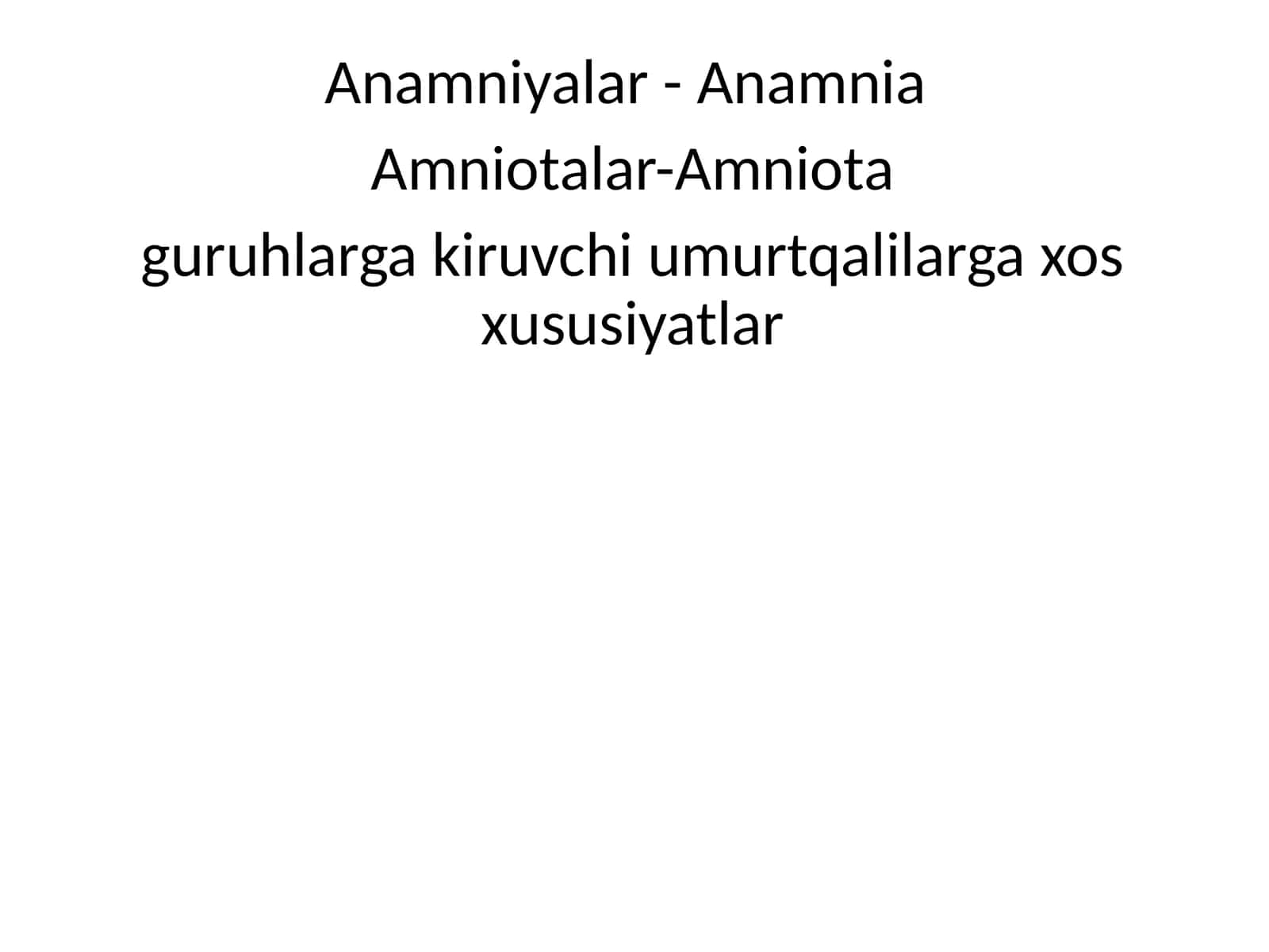 Anamniyalar-Anamnia 1