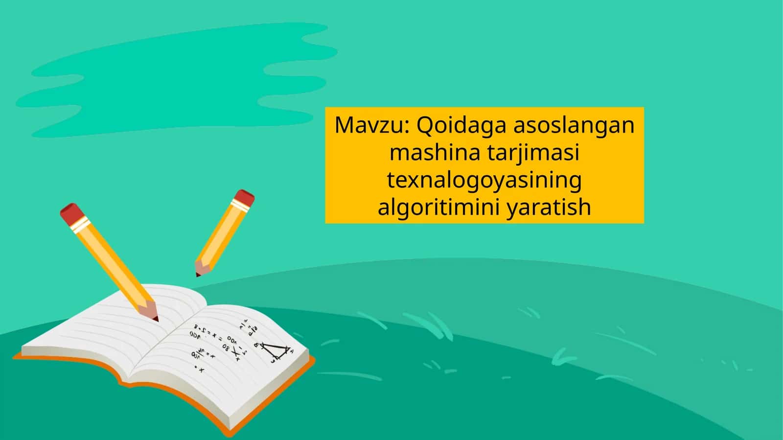 Qoidaga asoslangan mashina tarjimasi texnalogoyasining algoritimini yaratish 1