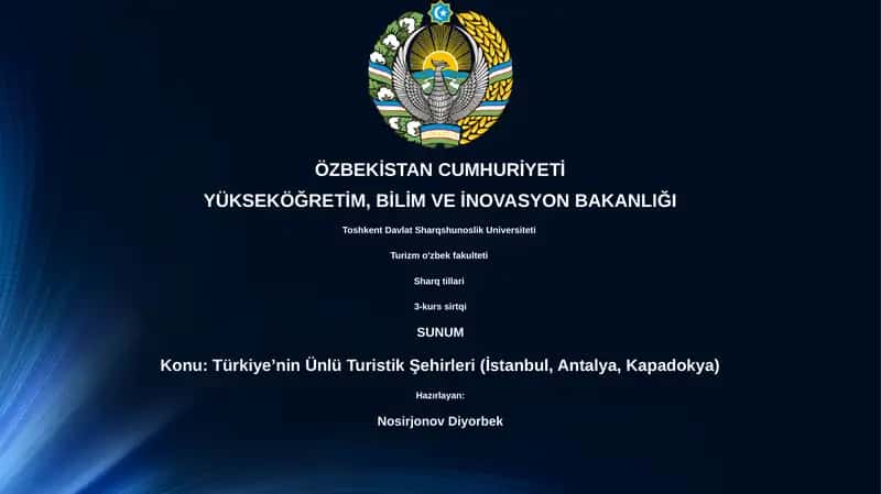 Türkiye’nin Ünlü Turistik Şehirleri (İstanbul, Antalya, Kapadokya) 1