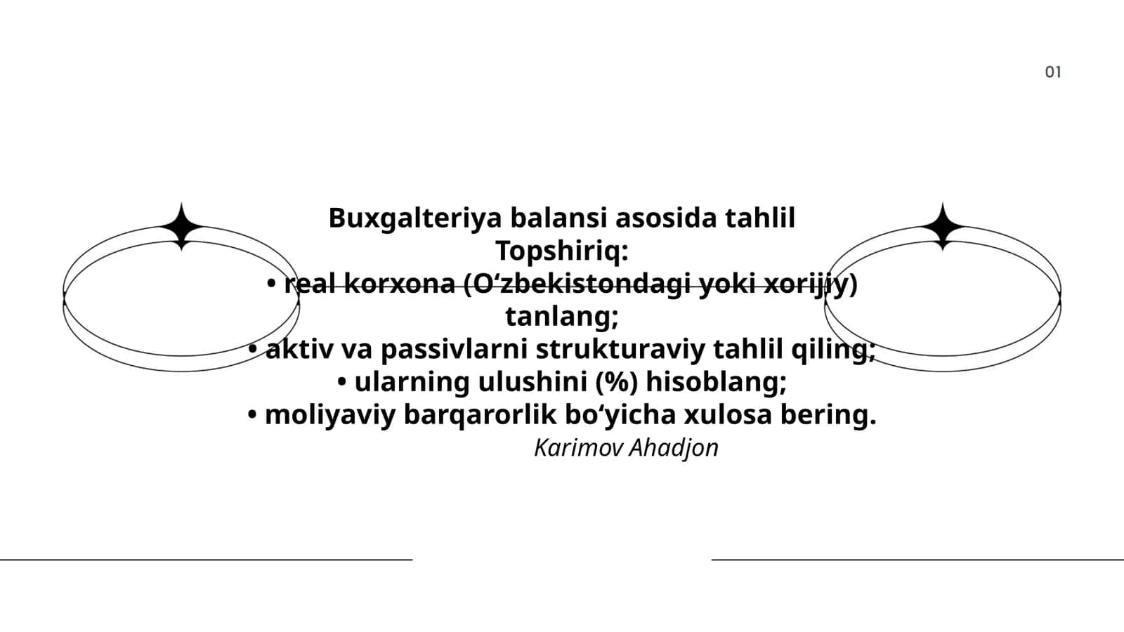 Buxgalteriya balansi asosida tahlil 1