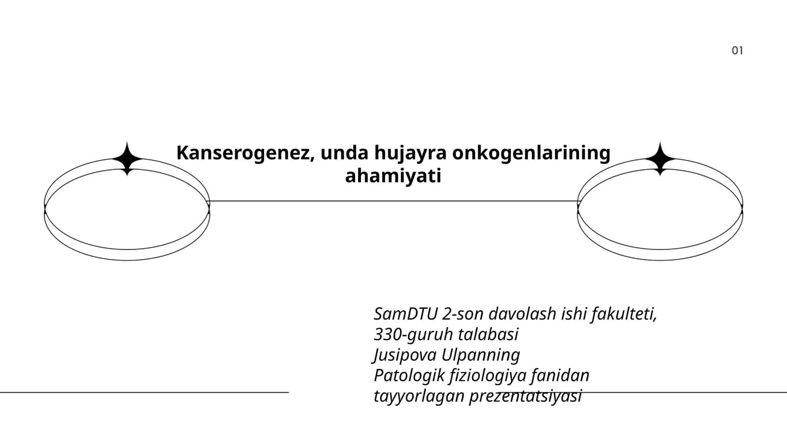 Patologik fiziologiya fanidan Kanserogenez 1
