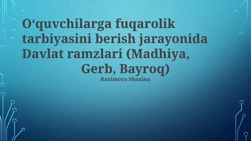 Davlat ramzlari (Madhiya, Gerb, Bayroq) 1