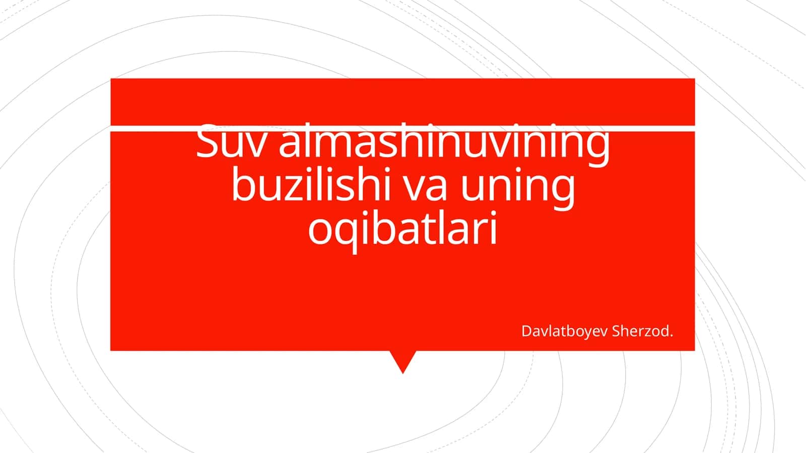 Suv almashinuvining buzilishi 1