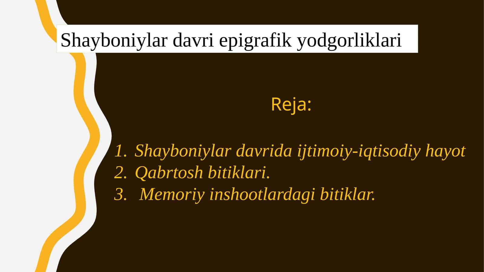 Shayboniylar davri epigrafik yodgorliklari 1