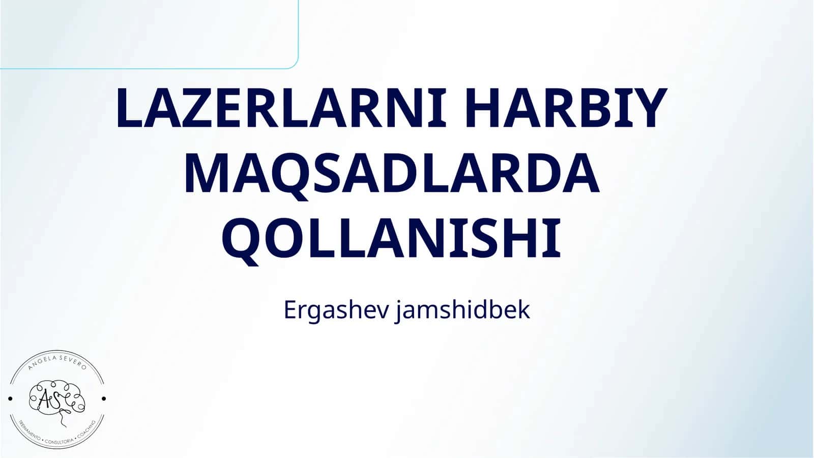LAZERLARNI HARBIY MAQSADLARDA QOLLANISHI 1