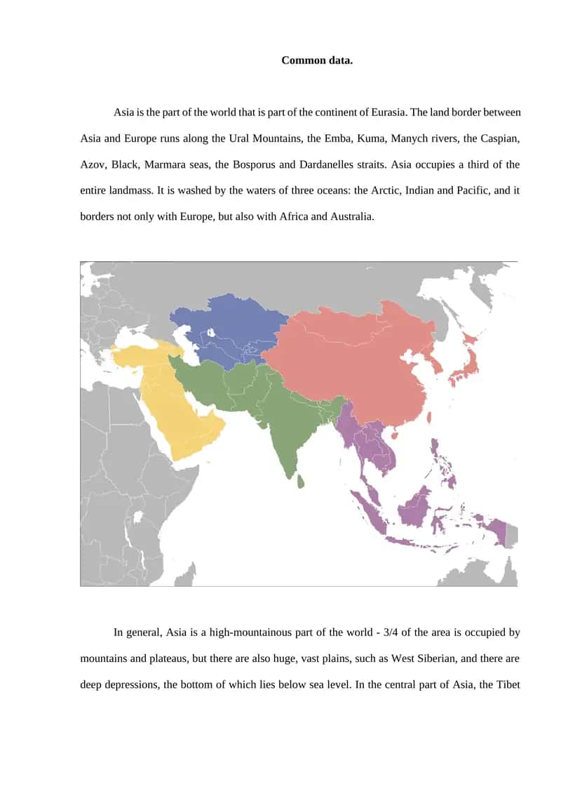 Asia Geography 1