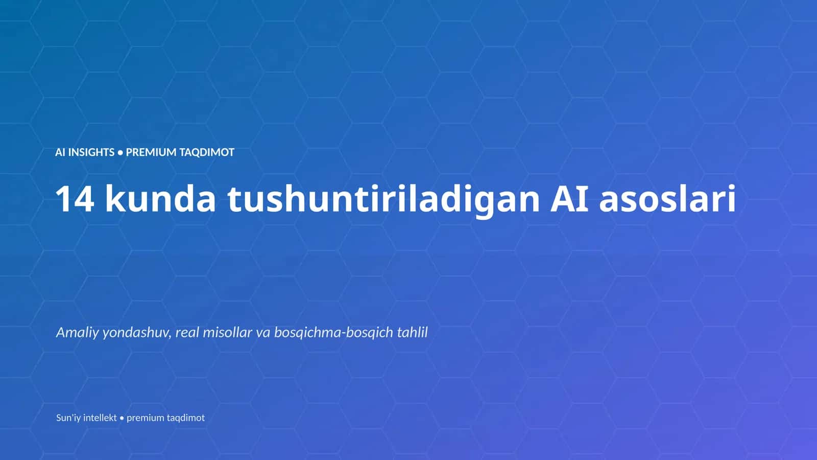 SUN'IY INTELLEKT 1