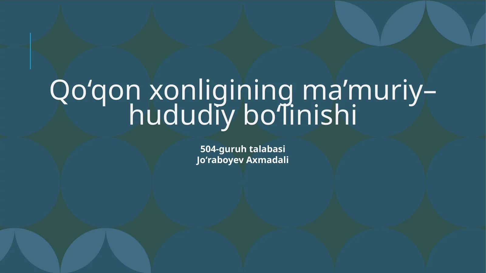 Qo‘qonxonligining ma’muriy–hududiy bo‘linishi 1