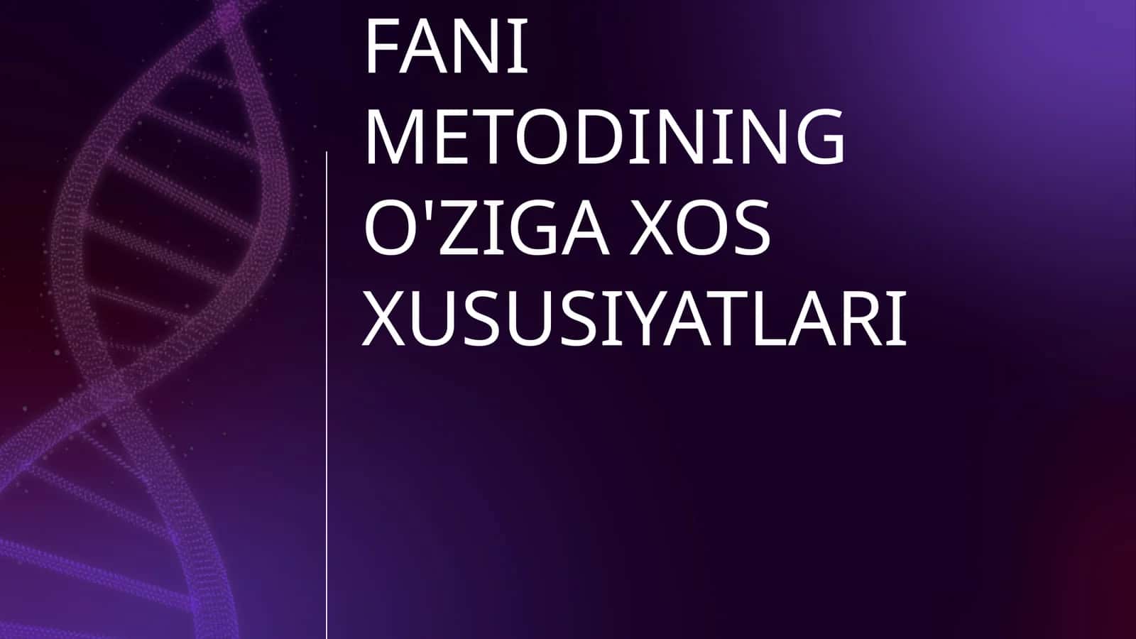 IQTISODIY TAHLIL FANI METODINING O'ZIGA XOS XUSUSIYATLARI 1
