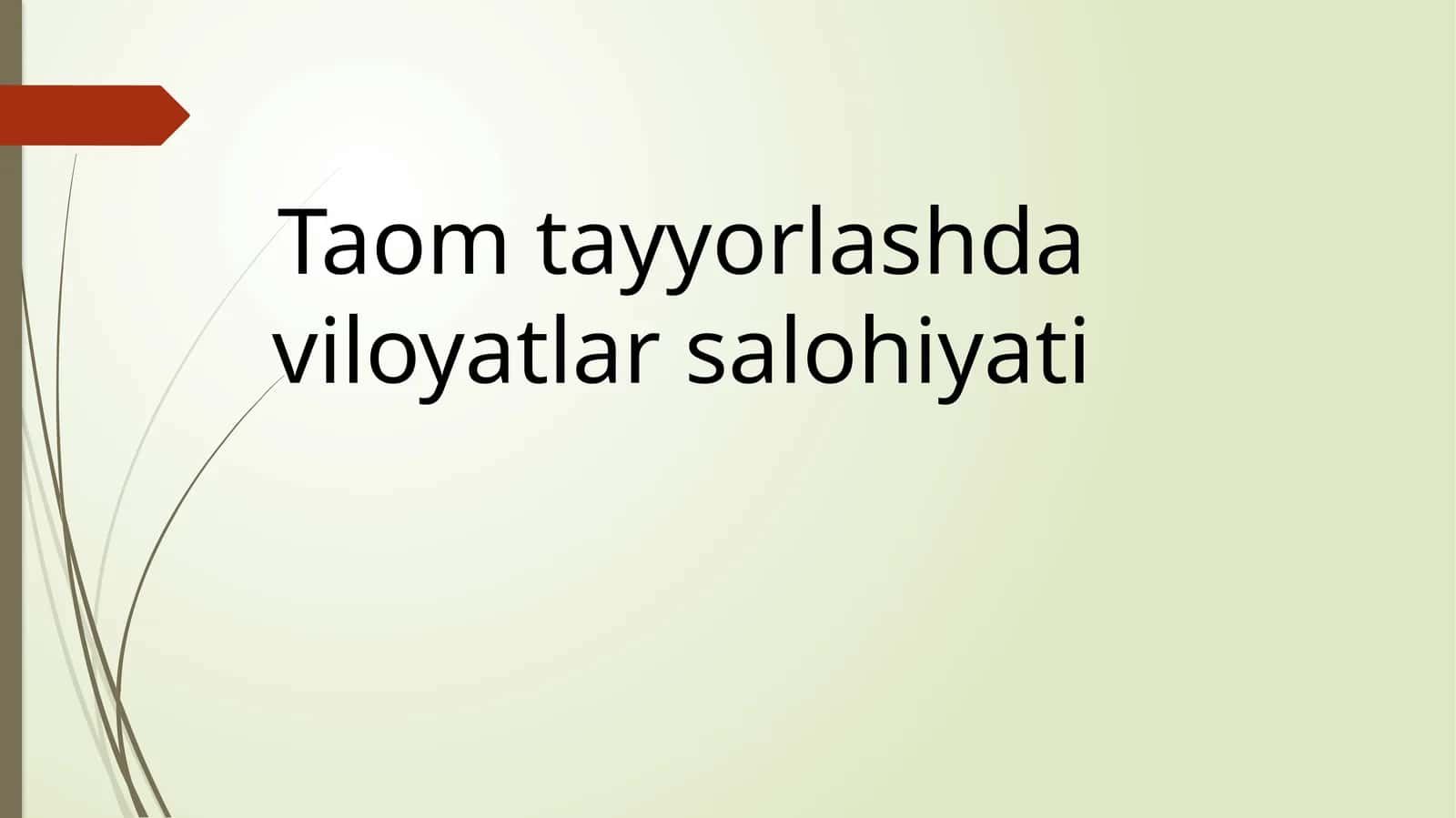 Taom tayyorlashda viloyatlar salohiyati 1