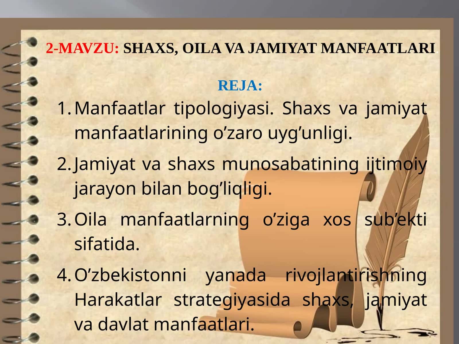 SHAXS, OILA VA JAMIYAT MANFAATLARI 1