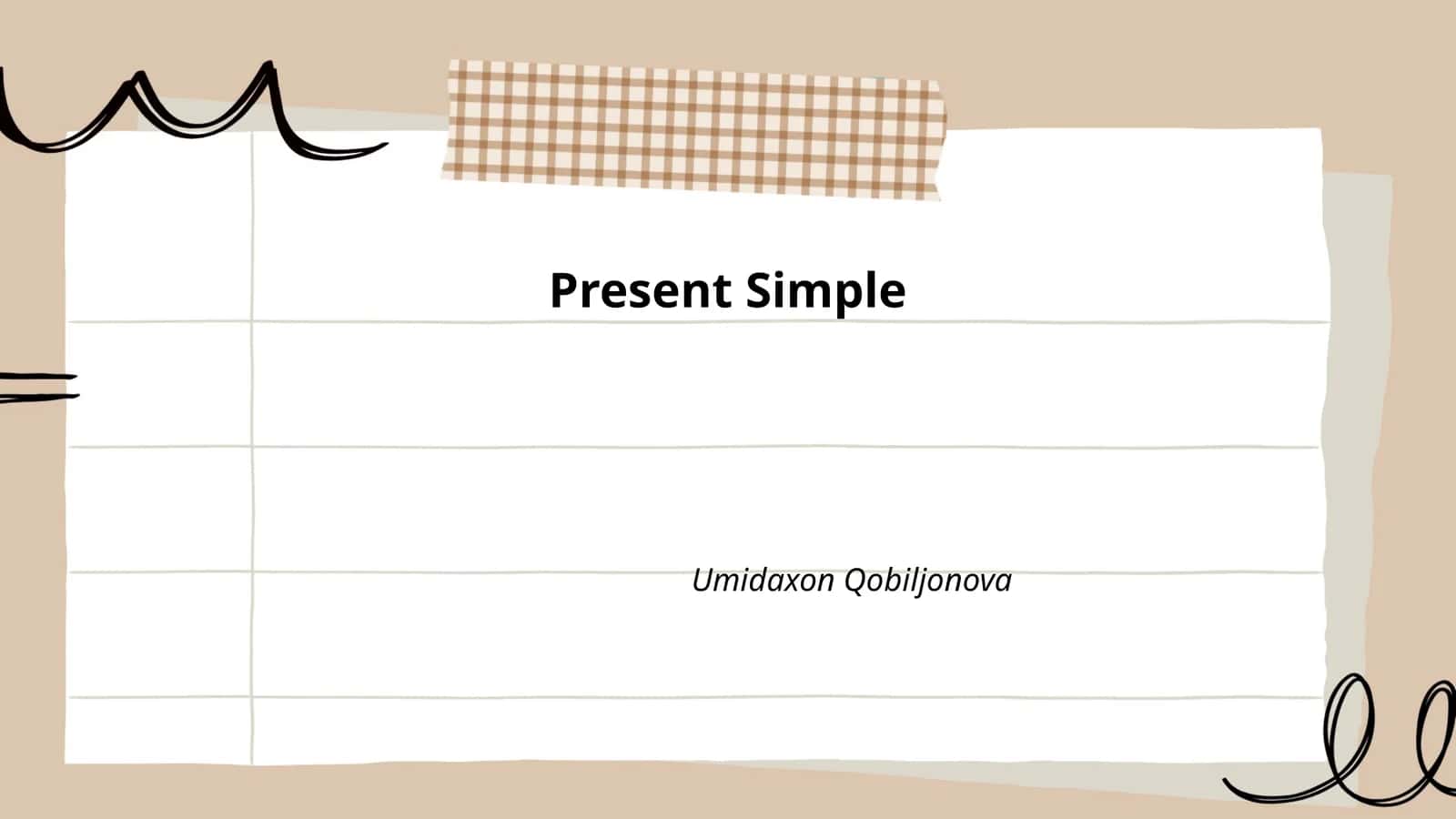 Present Simple 1