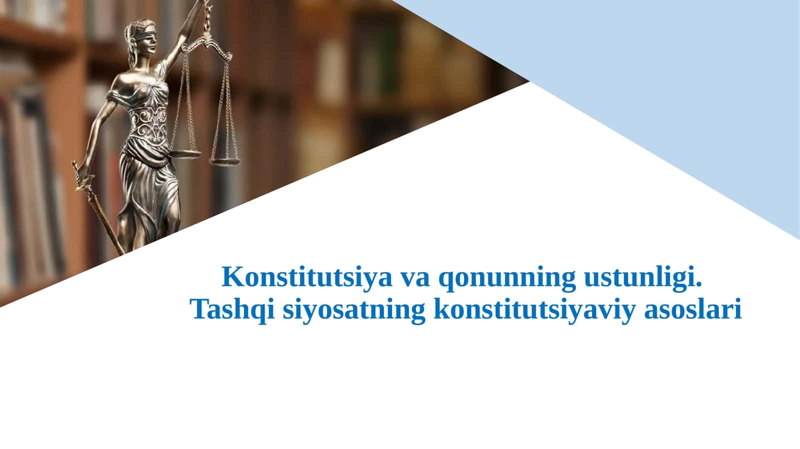 Konstitutsiyava qonunning ustunligi 1