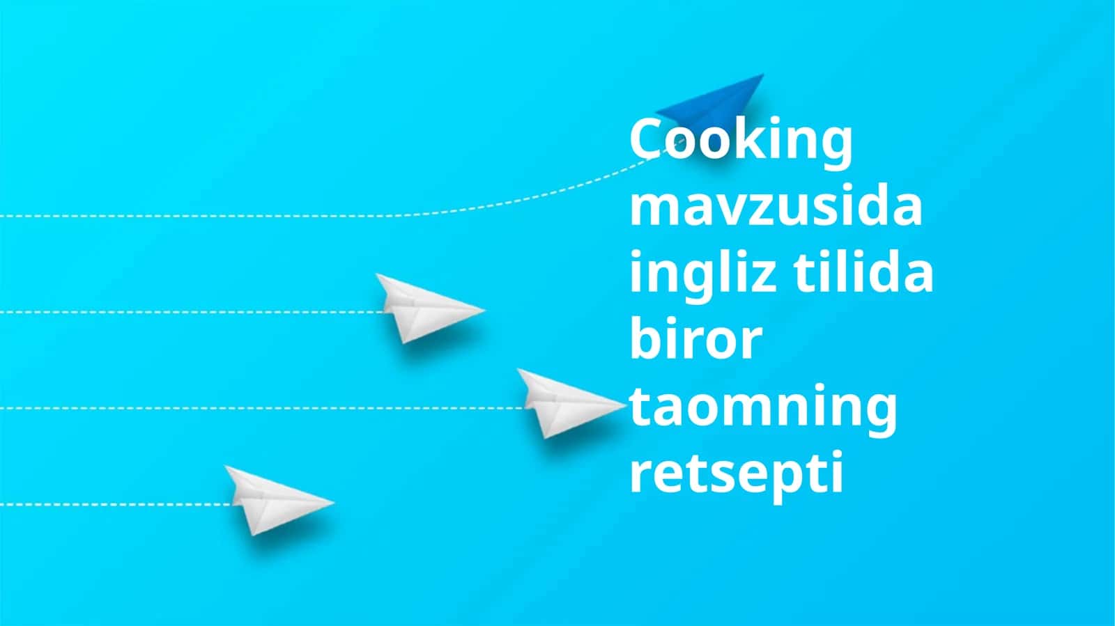 Cooking mavzusida ingliz tilida birorta ommning retsepti 1