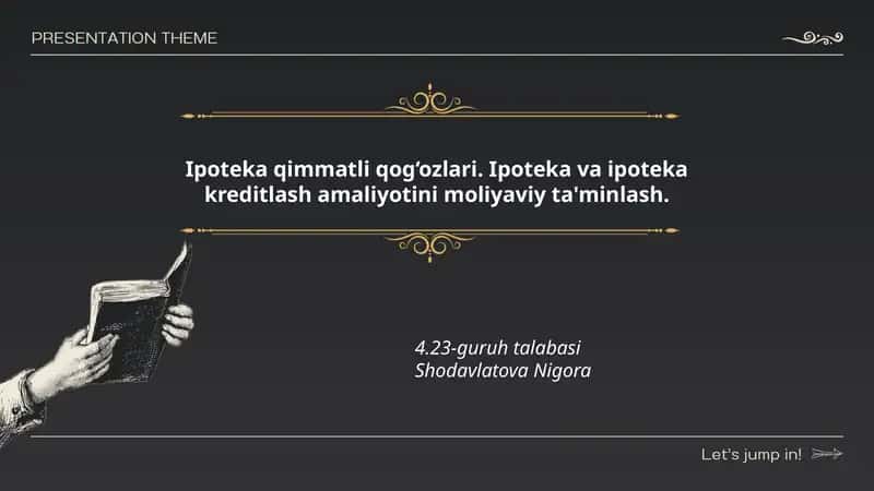 Ipoteka qimmatli qog‘ozlari 1
