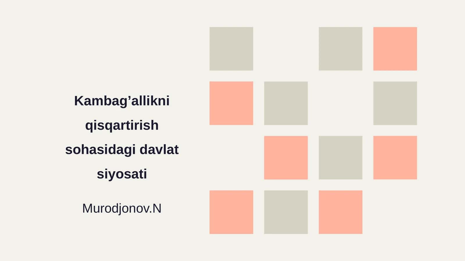 Kambag’allikni qisqartirish sohasidagi davlat siyosati 1