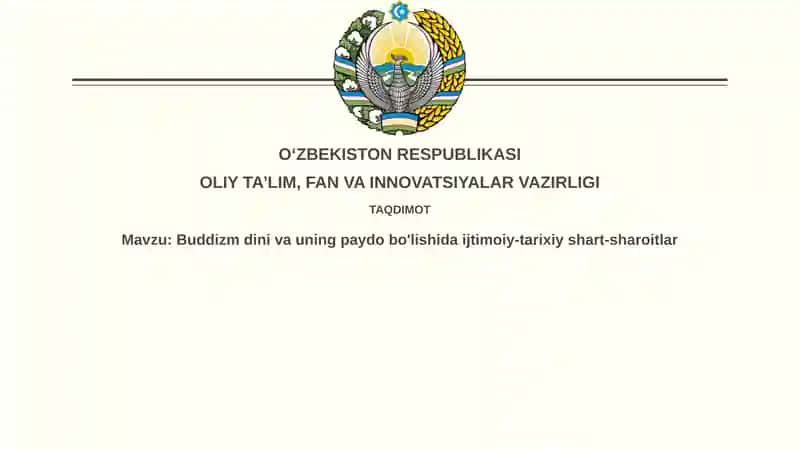 Buddizm ta'limotining mohiyati
