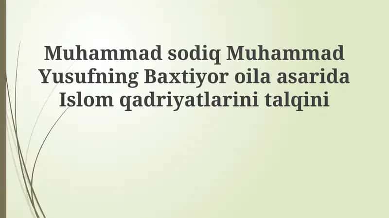 Baxtiyor oila 1