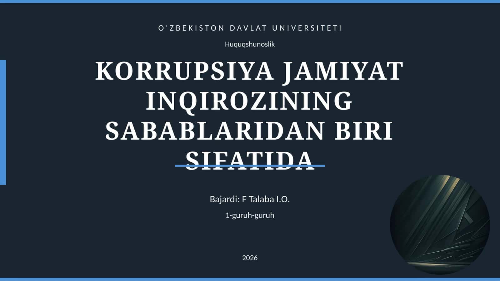 KORRUPSIYA JAMIYAT INQIROZINING SABABLARIDAN BIRI SIFATIDA 1