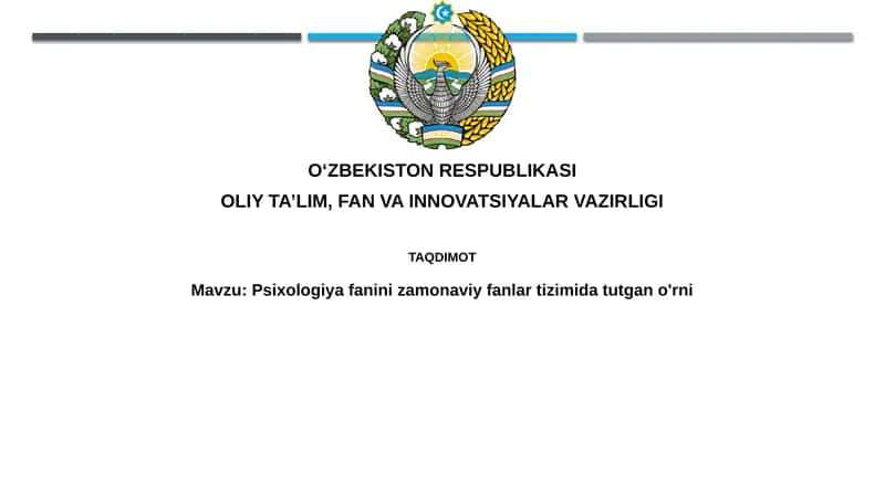 Psixologiya fanlari ziyonidagi muammolar 1