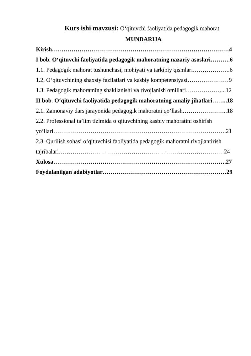Oʻqituvchi faoliyatida pedagogik mahorat 1