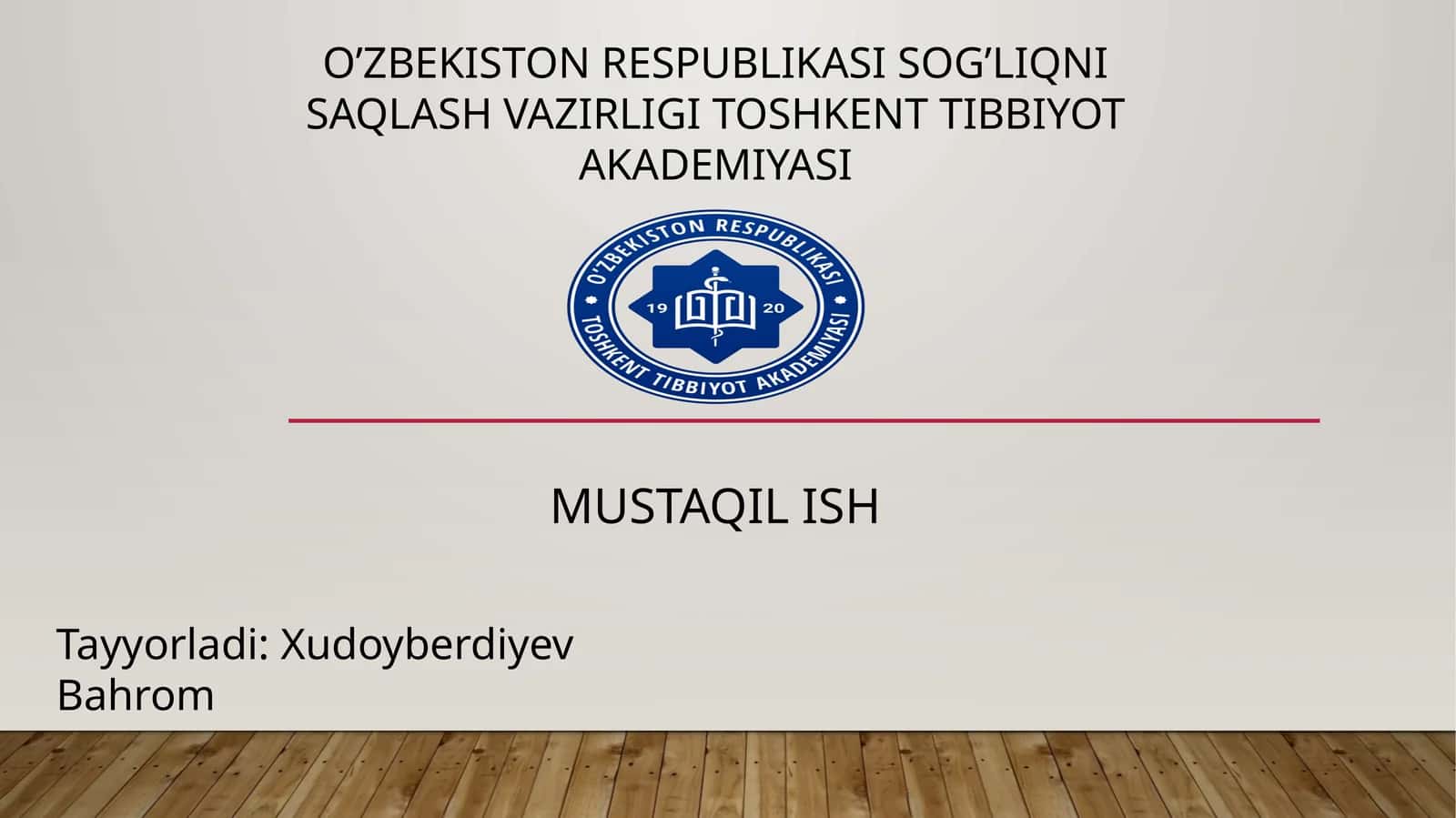 KALLA SUYAKLARI ASOSI, BO’SHLIQLAR CHUQURLAR VA KANALLAR 1