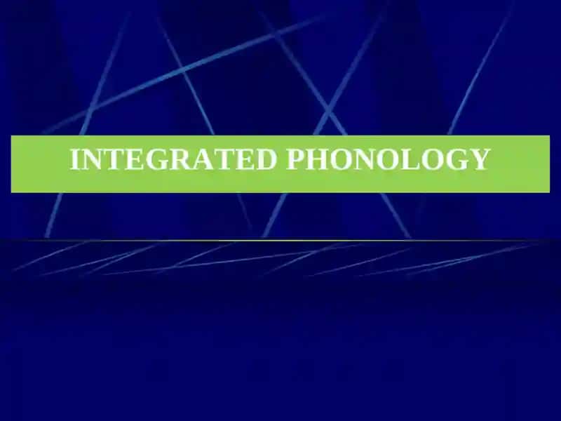 Integrated Phonology