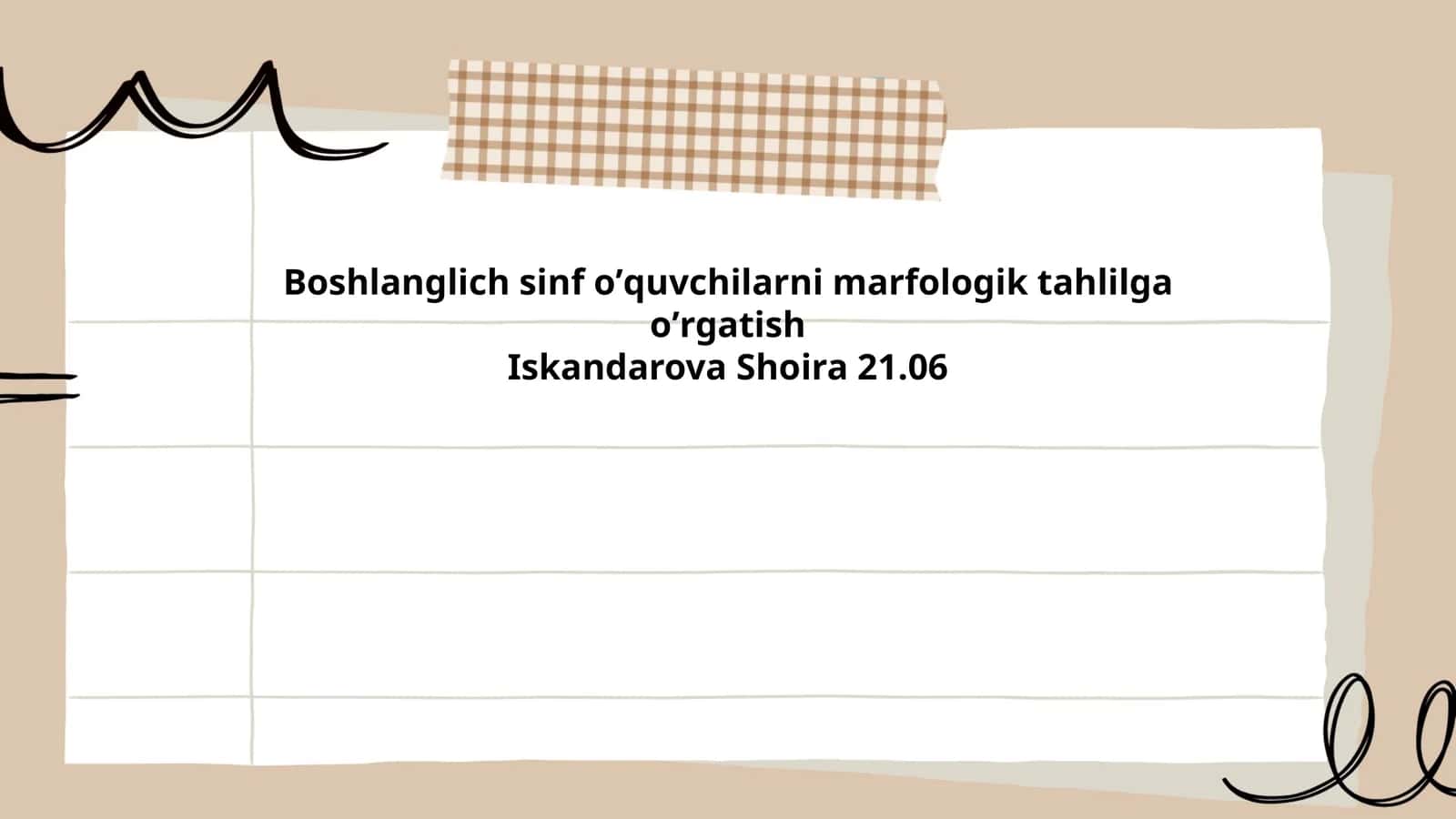 Morfologik tahlilga kirish 1