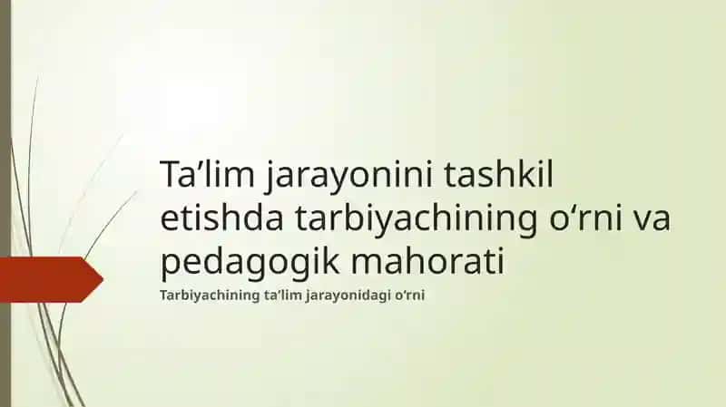 Pedagogik mahorati