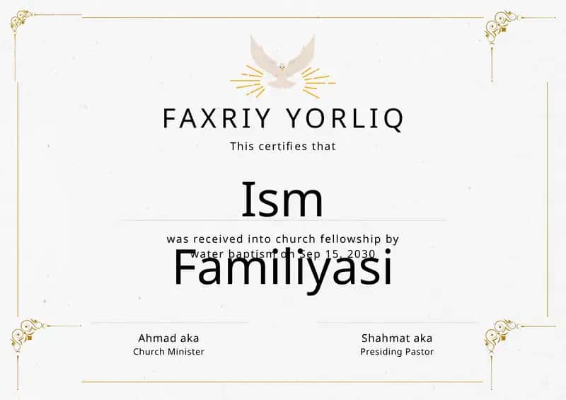 Faxriy yorliq shablon PowerPoint 1