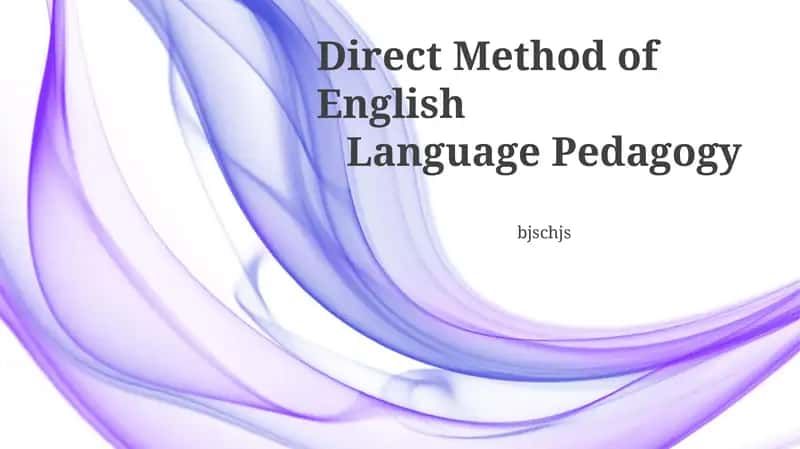 Direct Method of English 1