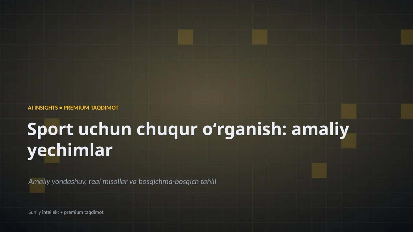 AI INSIGHTS • PREMIUM TAQDIMOT 1