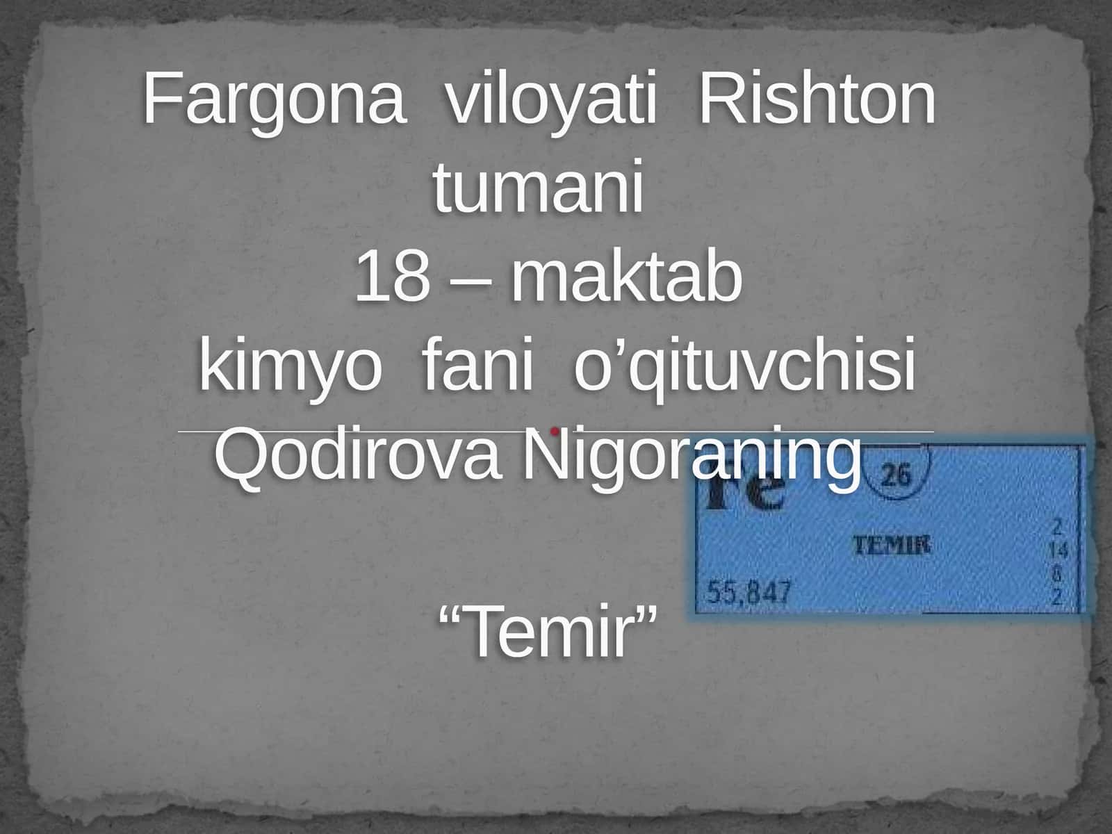 Temir kimyoviy-xossalari 1