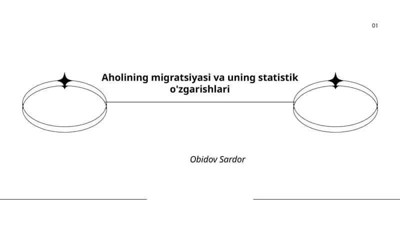 Aholining migratsiyasi va uning statistik o'zgarishlari 1
