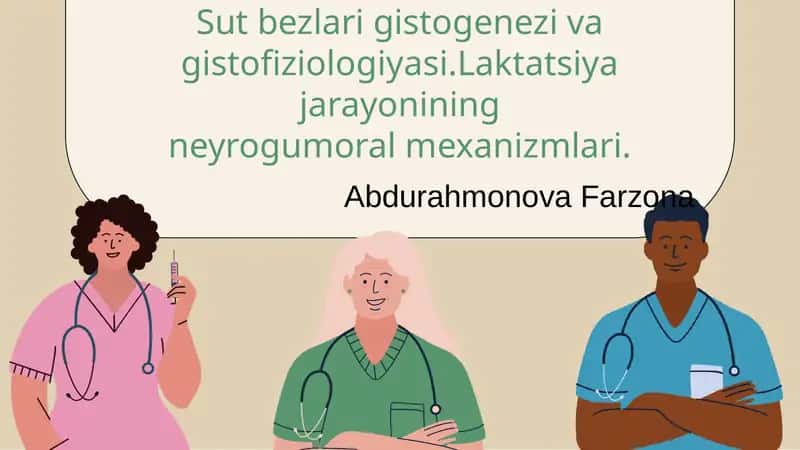 Sut bezlari gistogenezi va gistofiziologiyasi 1