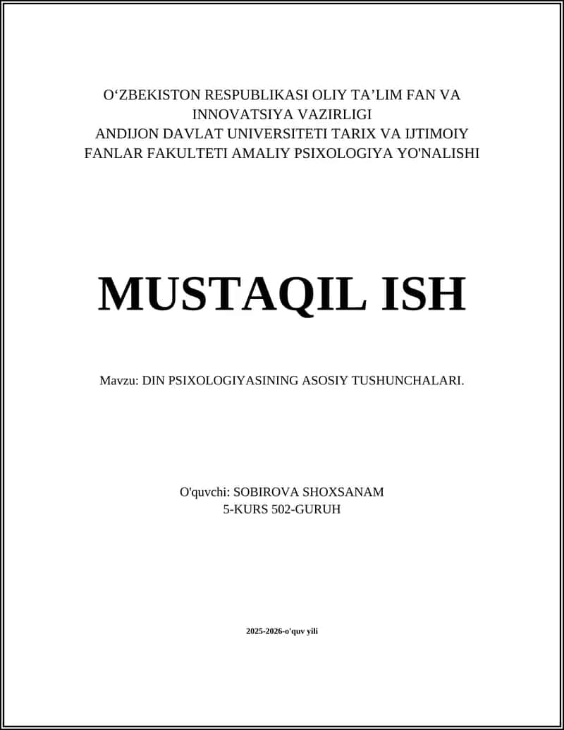 DIN PSIXOLOGIYASINING ASOSIY TUSHUNCHALARI 1