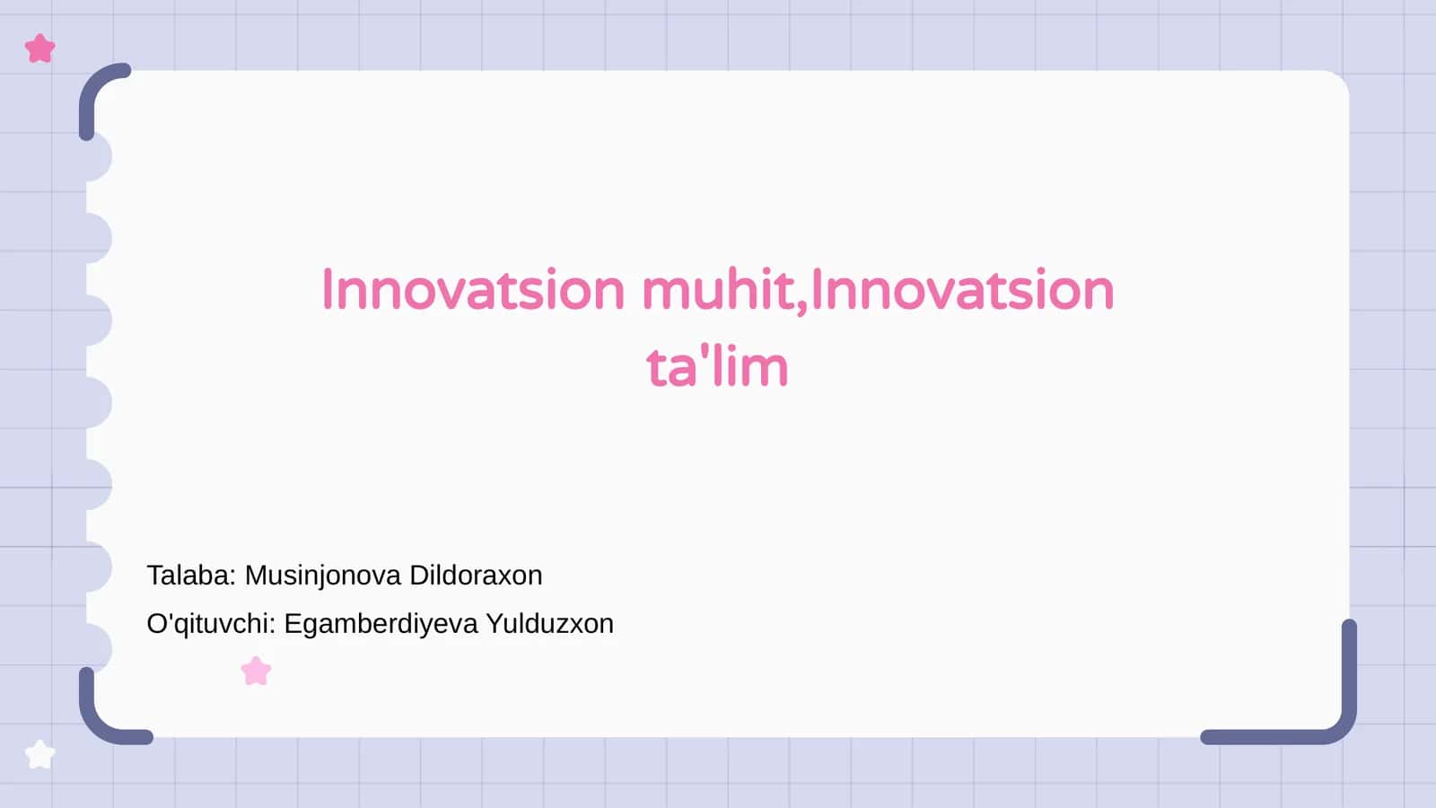 Innovatsion Muhit 1