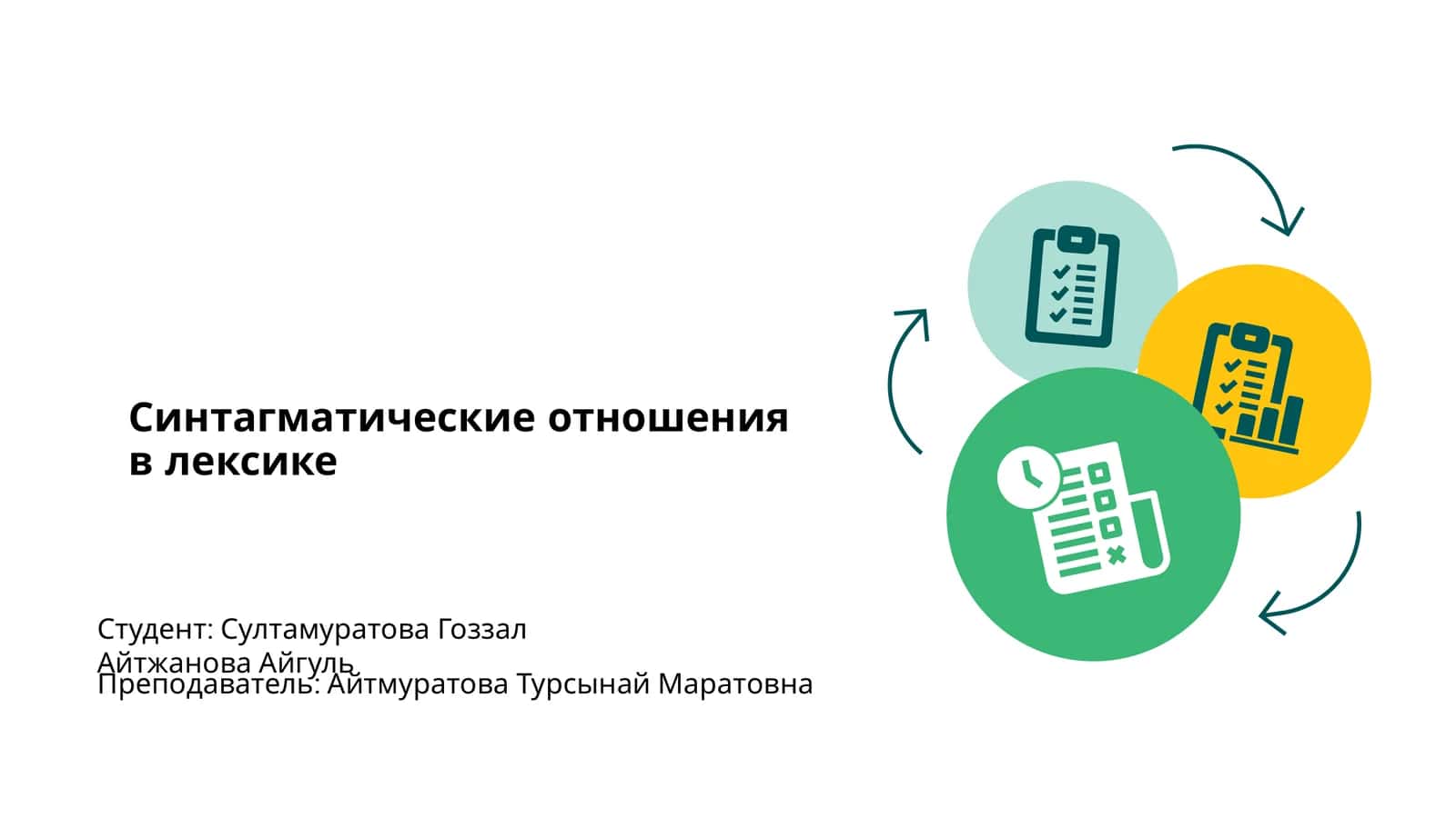 Синтагматические отношения в лексике 1
