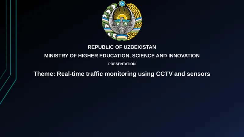 Real-time traffic monitoring using CCTV and sensors 1