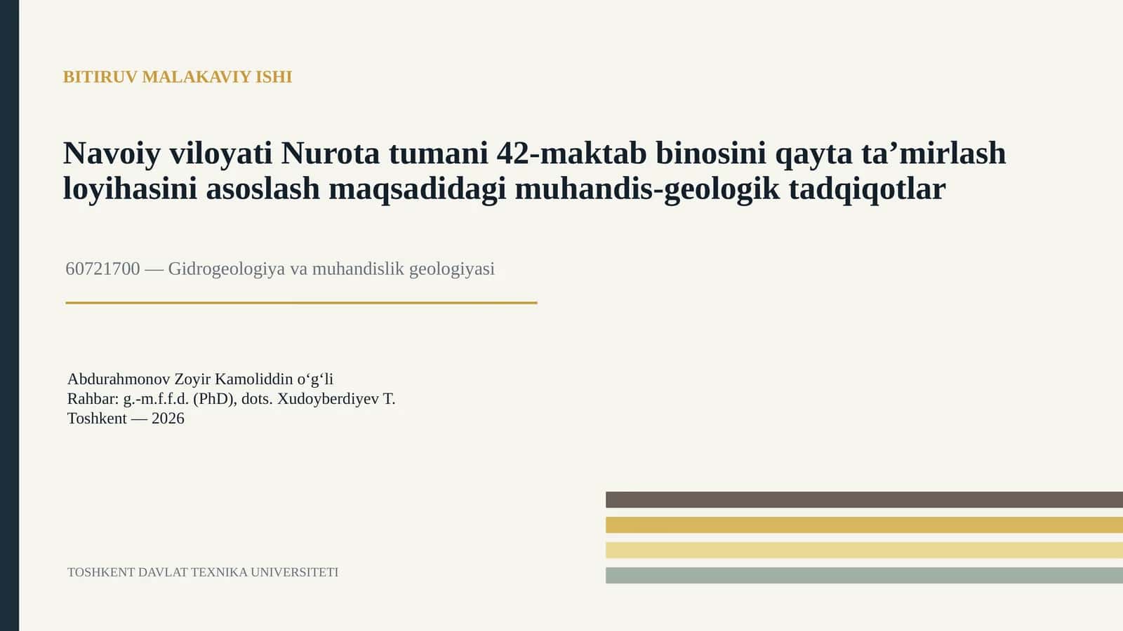 BITIRUV MALAKAVIY ISHI 1
