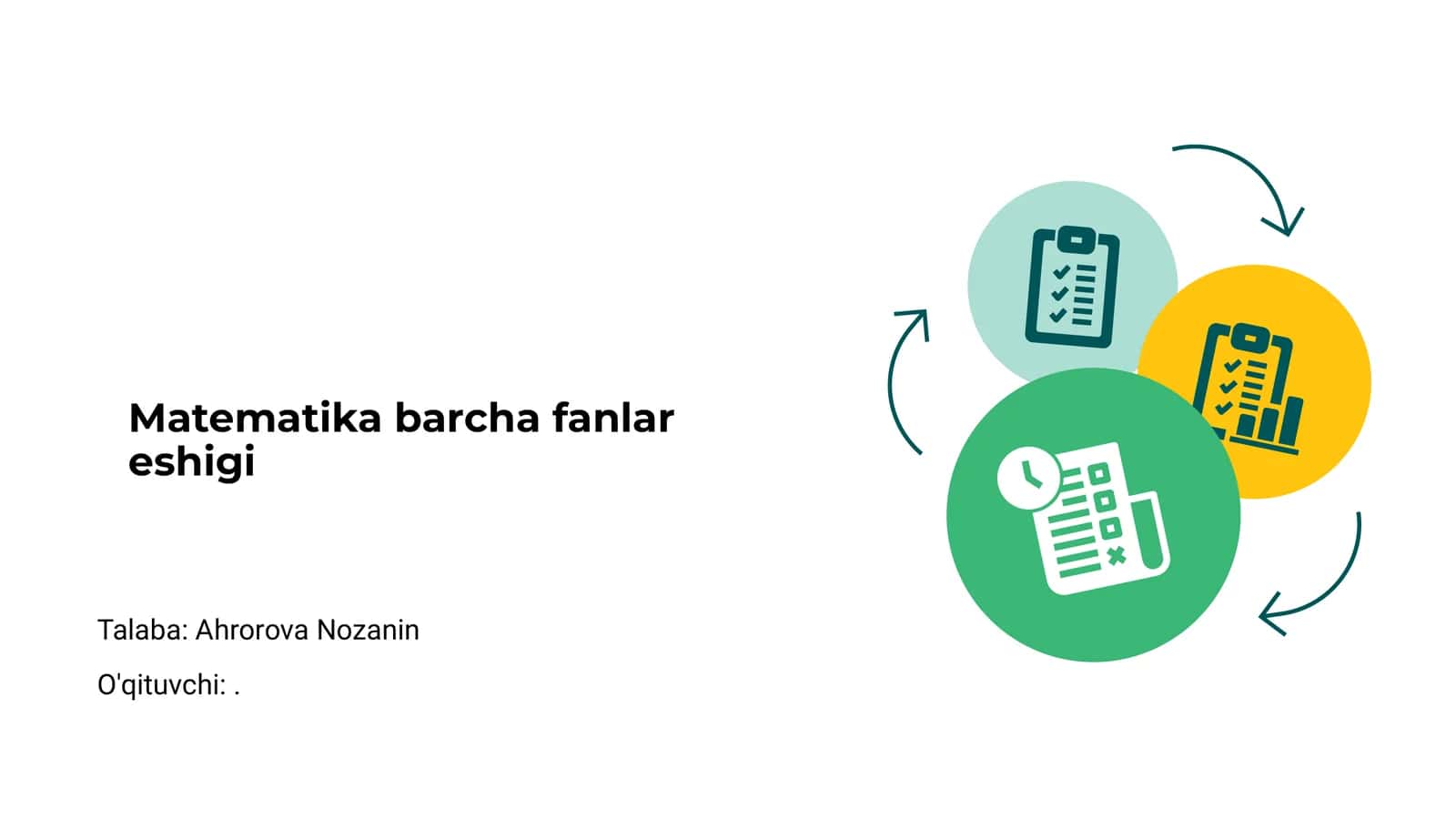 Matematika barcha fanlar eshigi 1