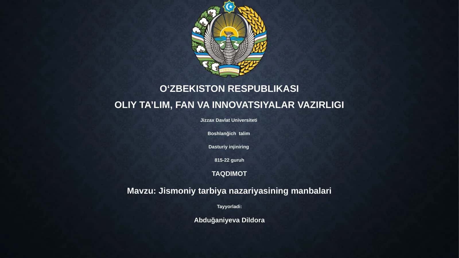 Jismoniy tarbiya nazariyasining manbalari 1