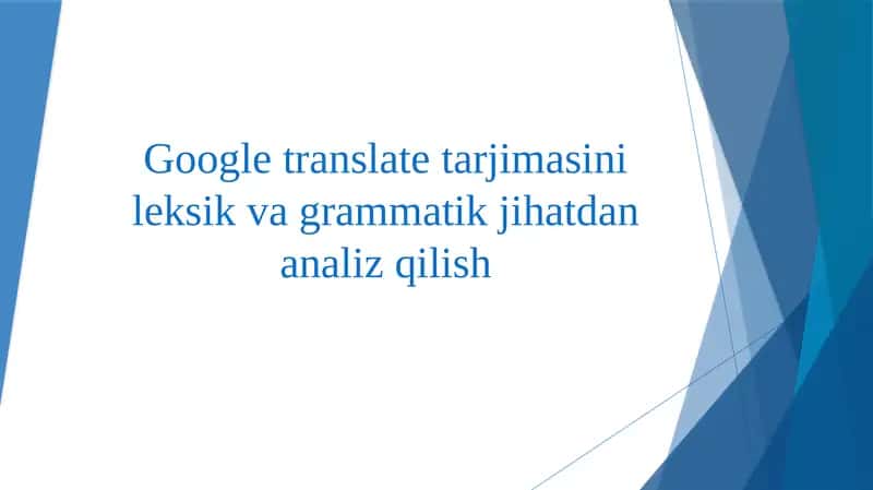 Google Translate 1